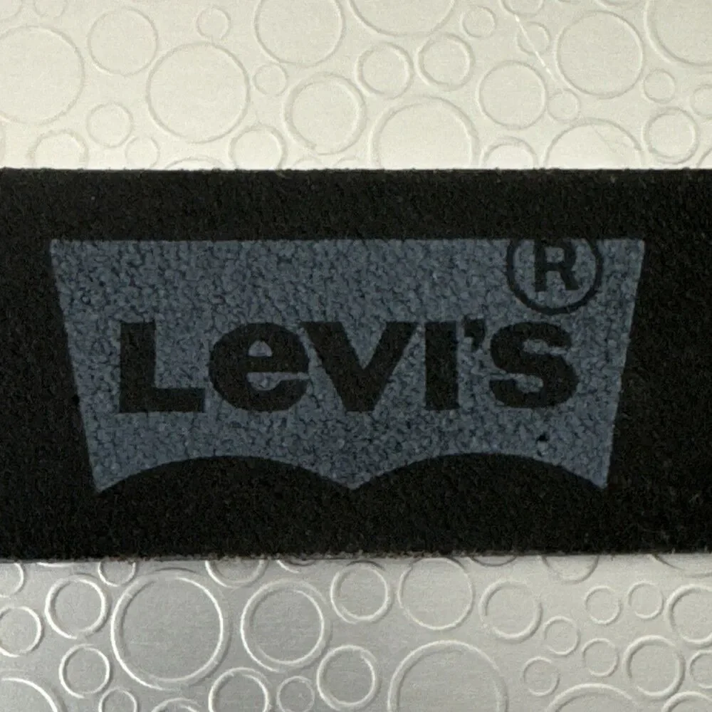 Levis Two Horse Brand Limited Edition Belt Size 44 Men’s Black Leather Workwear